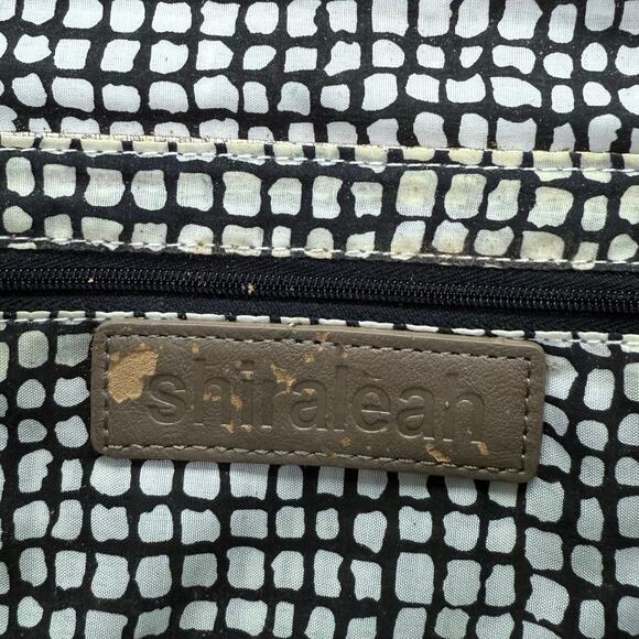 Shiraleah Natural Woven Toggle Clutch Envelope Purse Handbag Tan / Beige - Picture 6 of 11